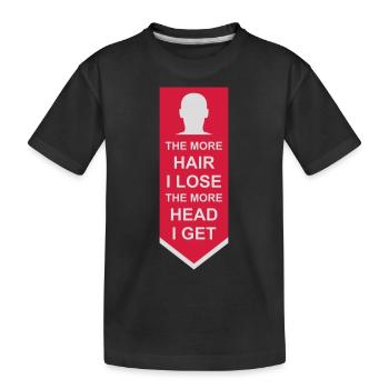 J’ai plus de tête - T-shirt bio Premium Enfant - noir - Devant