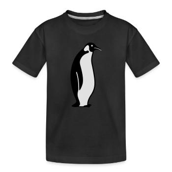 manchot - T-shirt bio Premium Enfant - noir - Devant