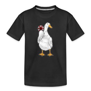 Duck Poker Jetons de poker - T-shirt bio Premium Enfant - noir - Devant