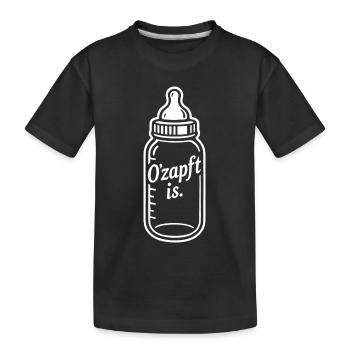 Boire un biberon Allaitement maternel O'zapft est - T-shirt bio Premium Enfant - noir - Devant