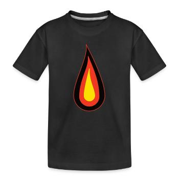 Flamme d’Allemagne - Noir Rouge Or Design - T-shirt bio Premium Enfant - noir - Devant