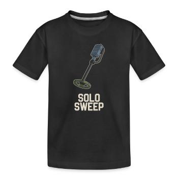 Introvertierter Metalldetektor-hobbyist - Kinder Premium Bio T-Shirt - Schwarz - Vorne