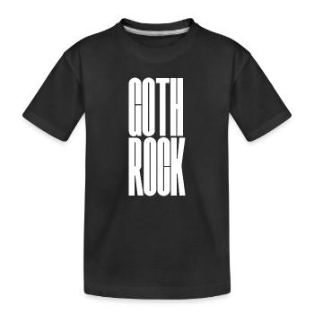 Art typographique vertical du goth rock - T-shirt bio Premium Enfant - noir - Devant