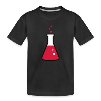 Laboratory flask, science, chemistry (3 colors) - T-shirt bio Premium Enfant - noir - Devant
