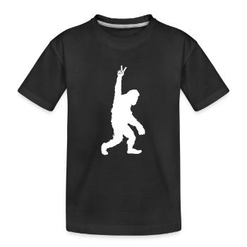 Bigfoot No War Yeti Sasquatch Paix Frieden - T-shirt bio Premium Enfant - noir - Devant