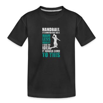 Handballer, Joueur De Handball, Tournoi, Sports De Balle - T-shirt bio Premium Enfant - noir - Devant