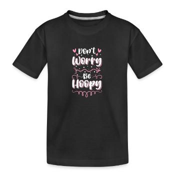 Créoles Hoop Trend Femme - T-shirt bio Premium Enfant - noir - Devant