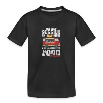 Truck Food Chef - Kids' Premium Organic T-Shirt - black - Front