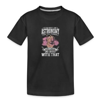 Télescope de l’Univers - T-shirt bio Premium Enfant - noir - Devant