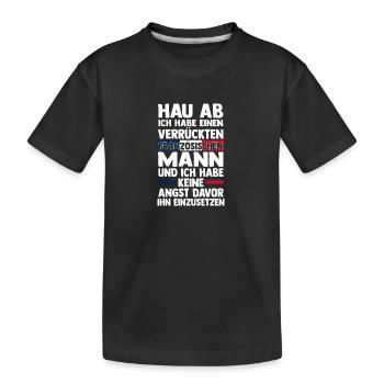 Français Français France - T-shirt bio Premium Enfant - noir - Devant