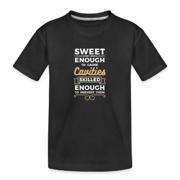 Doctor Profession Brosse à dents Orthèse - T-shirt bio Premium Enfant - noir - Devant