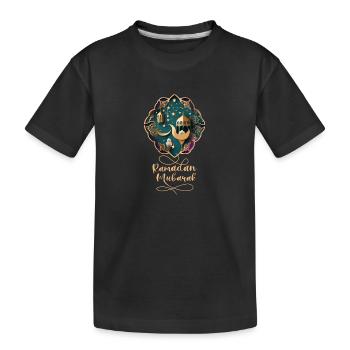 Ramadan Gift Eid Mubarak Islam Allah Muslim - Kids' Premium Organic T-Shirt - black - Front