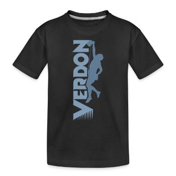 climb escalade verdon sport climbing - T-shirt bio Premium Enfant - noir - Devant