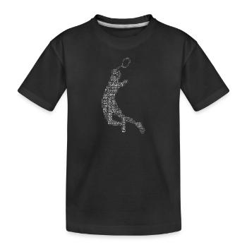 Badminton Badminton Badminton Joueuse de Badminton - T-shirt bio Premium Enfant - noir - Devant