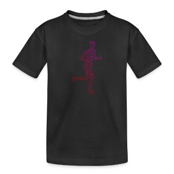 Course Femmes Course Jogging Hommes Jogging Jogging - T-shirt bio Premium Enfant - noir - Devant