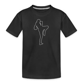 Boxe Thaï Hommes Boxeur Thaï Thaï Thaï Muay Thai - T-shirt bio Premium Enfant - noir - Devant