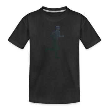 Course de cross-country Fitness des femmes - T-shirt bio Premium Enfant - noir - Devant