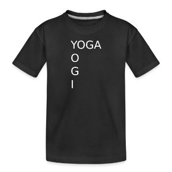 yoga yogi - Citation sur le yoga - T-shirt bio Premium Enfant - noir - Devant