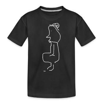 Construction worker - Kids' Premium Organic T-Shirt - black - Front