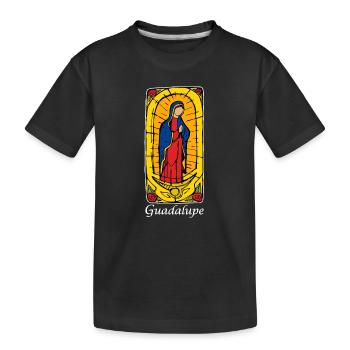 Guadeloupe (dark) - Kids' Premium Organic T-Shirt - black - Front