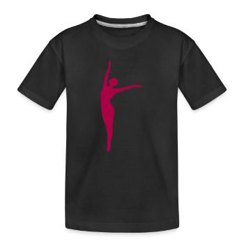Tanz tanzen - Kinder Premium Bio T-Shirt - Schwarz - Vorne