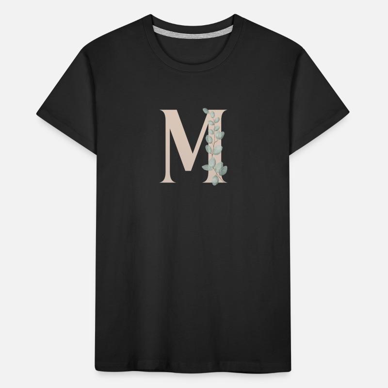 M | Letter M | First name with M Kids' Premium Organic T-Shirt