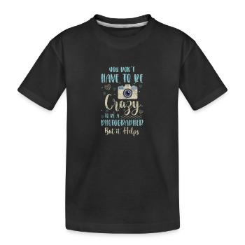 Appareil photo Photographie Objectif Séance photo - T-shirt bio Premium Enfant - noir - Devant