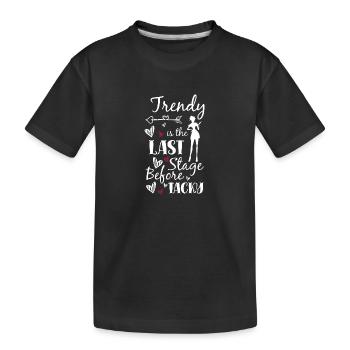 Fashion Lovers Shopping - Kids' Premium Organic T-Shirt - black - Front