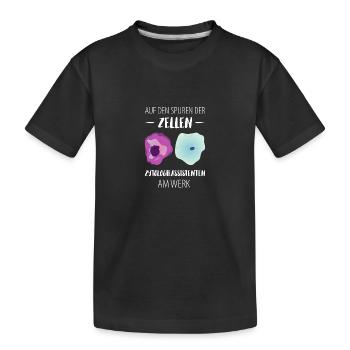 Zytologie und Zellen - Kinder Premium Bio T-Shirt - Schwarz - Vorne