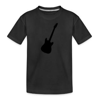 Herren Guitar Guitar Player Damen Gitarrist - Kinder Premium Bio T-Shirt - Schwarz - Vorne