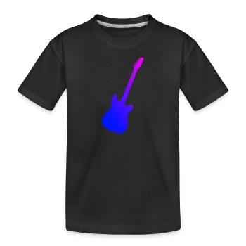 Damen Guitar Player Guitar Gitarrist Gitarre - Kinder Premium Bio T-Shirt - Schwarz - Vorne
