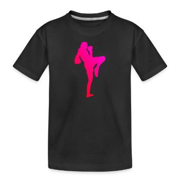 Boxe Thaï Femmes Boxe Thaï Muay Thai Boxe Thaï - T-shirt bio Premium Enfant - noir - Devant