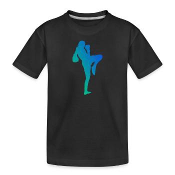 Boxe Thaï Muay Thaï Thaï Boxe Femme Thai Box - T-shirt bio Premium Enfant - noir - Devant