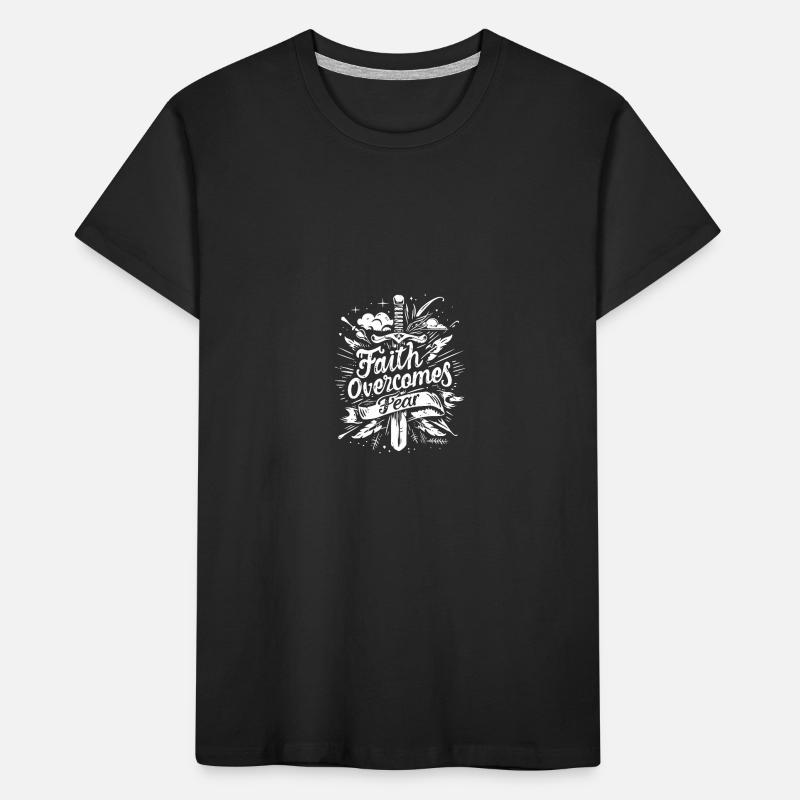 Glaube Bibelvers Bibelspruch Jesus Christus Kinder Premium Bio T-Shirt