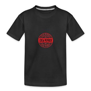 Crew Member - Kids' Premium Organic T-Shirt - black - Front