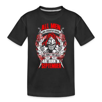 September - All men are created equal - EN - T-shirt bio Premium Enfant - noir - Devant