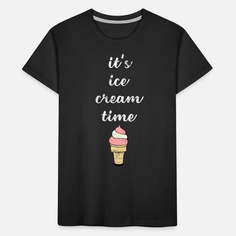Le temps d'une crème glacée - crème glacée temps T-shirt bio Premium Enfant