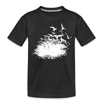 The sky's no limit! Heaven is not a limit! - Kids' Premium Organic T-Shirt - black - Front