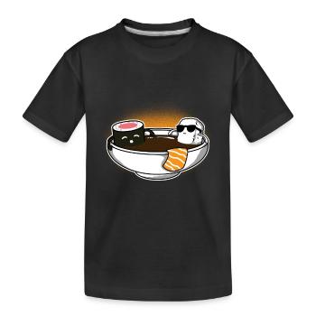 Baignoire Cadeau Sushi - T-shirt bio Premium Enfant - noir - Devant