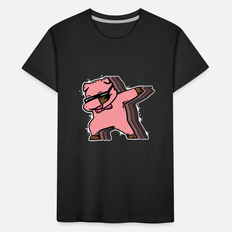 dabbendes Schwein Geschenk dabbing pig Kinder Premium Bio T-Shirt