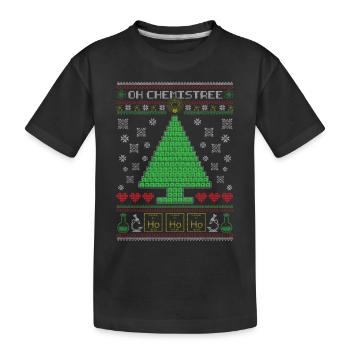 Chimiste Noël - T-shirt bio Premium Enfant - noir - Devant