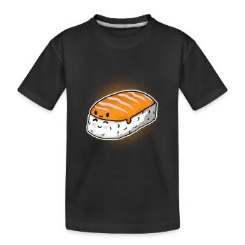Sushi Umarmung Geschenk - Kinder Premium Bio T-Shirt - Schwarz - Vorne