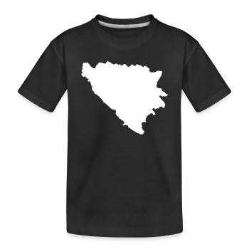 Bosnien und Herzegowina originelle Geschenkidee - Kinder Premium Bio T-Shirt - Schwarz - Vorne