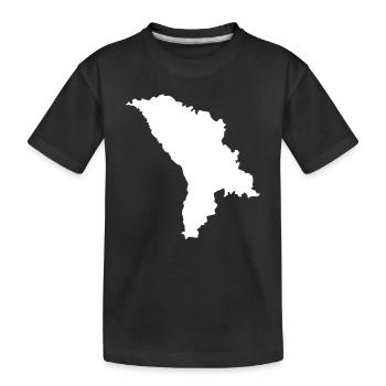 Moldawien originelle Geschenkidee - Kinder Premium Bio T-Shirt - Schwarz - Vorne