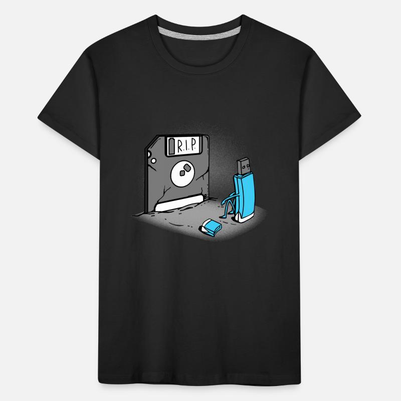USB floppy disk retro Kids' Premium Organic T-Shirt