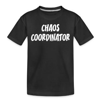 Chaos Coordinator - Kinder Premium Bio T-Shirt - Schwarz - Vorne