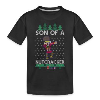 Dabbing Son of a Nutcracker Ugly Christmas Sweater - T-shirt bio Premium Enfant - noir - Devant