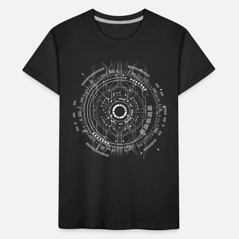 carte d’ordinateur core cpu pc code programme nerd lo T-shirt bio Premium Enfant