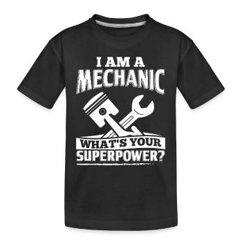 Mécanicien chemise Je suis un mécanicien de - T-shirt bio Premium Enfant - noir - Devant