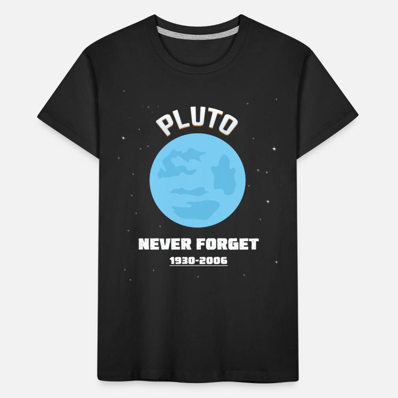 PLUTO NEVER FORGET 1930-2006 Kids' Premium Organic T-Shirt